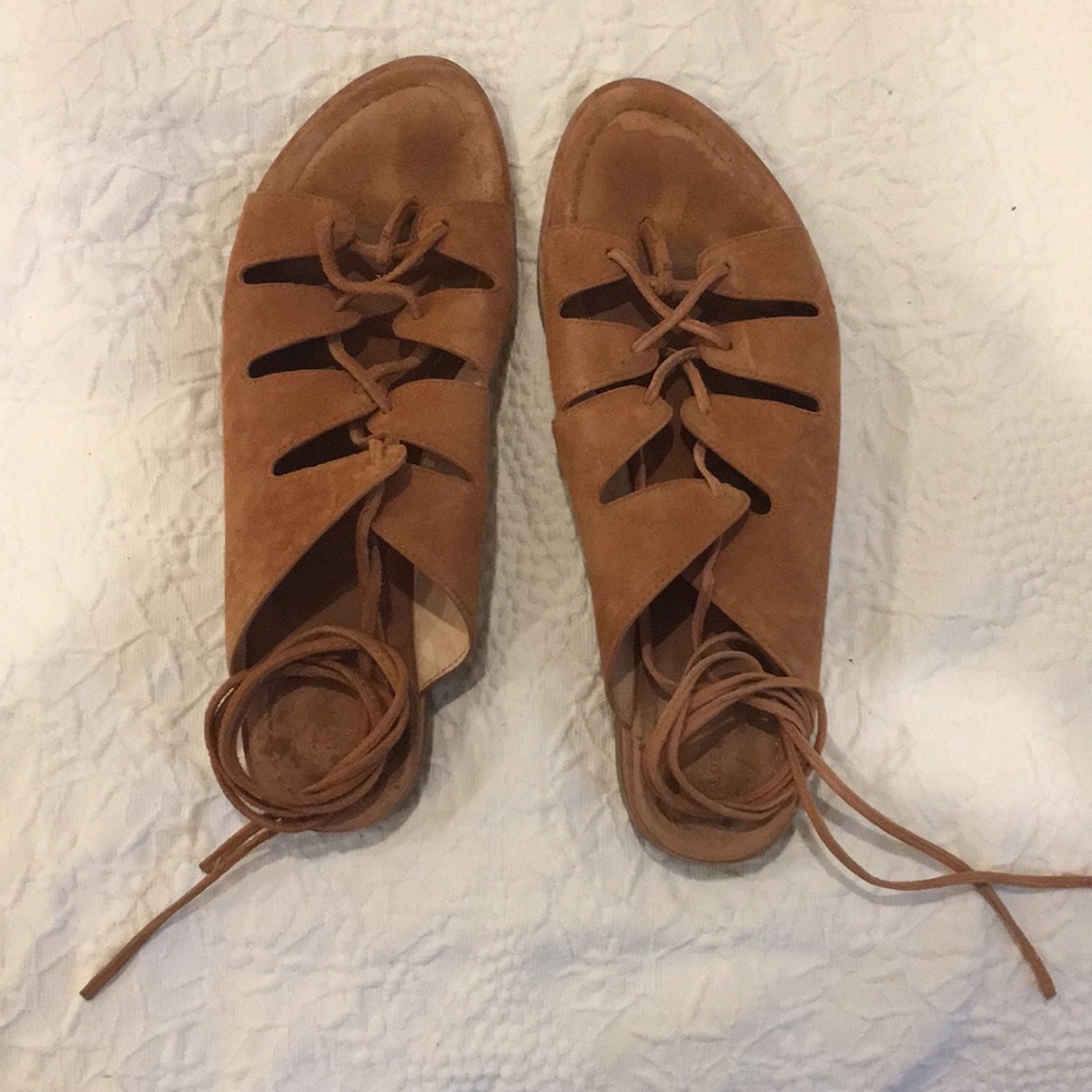 Loeffler Randall Nude Pink Suede Sandals 8.5